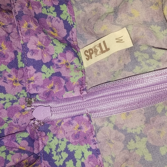 Spell designs wildflower slinky skirt violet M HTF - Picture 11 of 12